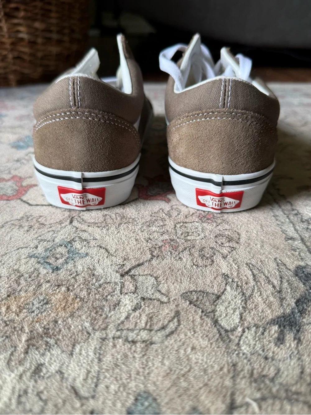 Vans Old Skool Woman's Low Top Sneakers - Brown/White - Picture 2 of 5
